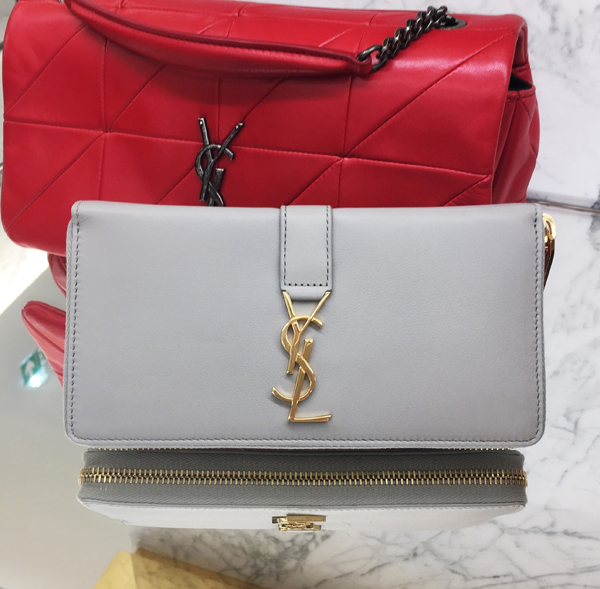 2018 SS VIP SALE★YSL コピー フルジップ長財布 ライトグレー 414570BJ50J